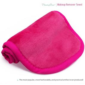 img 2 attached to 🌹 Chemical-Free Reusable Makeup Remover Cloth Towel - Instantly Remove Makeup with Just Water! Satisfaction Guaranty - 1 Rosy Towel