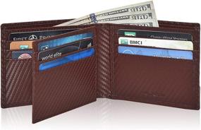 img 4 attached to 👛 Genuine Leather Bifold Wallets with Advanced Blocking Technology