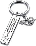 🦛 hippo lover's keychain: inspirational gift and encouragement jewelry for daughters logo