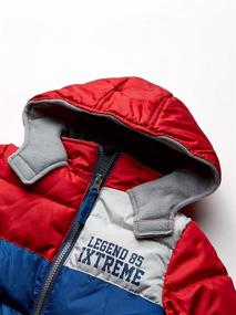 img 2 attached to Stay Warm and Stylish with the iXtreme Boys' Little Colorblock Puffer Jacket