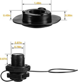 img 1 attached to 💨 Zhanmai 8 Pieces Boston Valve Replacement: Perfect Fit for Inflatable Air Valves