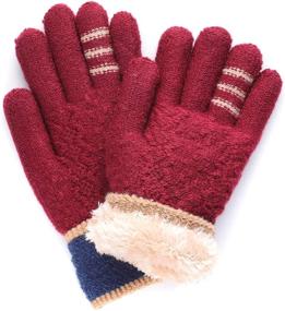 img 4 attached to 🧤 Stay Warm and Stylish with Girls Winter Thermal Gloves - Essential Weather Accessories for Girls