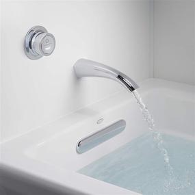 img 1 attached to 🛁 KOHLER 45133-CP Alteo Wall-Mount Bath Spout: Polished Chrome, Non-Diverter Design - Compact and Stylish - 3.02 x 2.63 x 7.50 inches