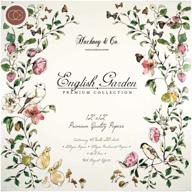 🌸 craft consortium english garden double-sided paper pad - 12"x12" - 40 sheets logo