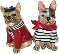 charming blue sky ceramics french bulldog salt & pepper set – adds a touch of whimsy to your table logo