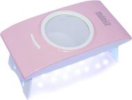 💅 zoance mini uv led nail lamp, portable nail polish dryer with 45/60s timer setting and usb cable for all gel polish, curing gel light for fingernail and toenail, 12w (pink) logo