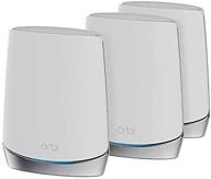 🔌 netgear orbi rbk753 - tri-band wi-fi system with 2 extenders - up to 7,500 sq.ft coverage - renewed logo