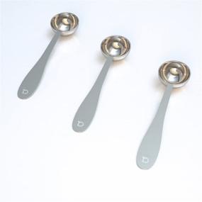 img 3 attached to 🍵 Apace Living Tea Scoop Set (3-Pack) - Stainless Steel Measuring Spoons for Loose Leaf Tea, Coffee and More - M Size, Silver