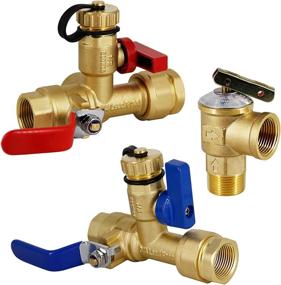 img 4 attached to 💧 Twinkle Star 3/4 Inch IPS Isolator Tankless Water Heater Valve Kit: Reliable Pressure Relief with Durable Clean Brass Construction