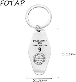 img 3 attached to FOTAP Dragonfly Gilmore Stamp Keychain