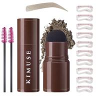 🏼 kimuse eyebrow stamp and stencil kit - one step brow stamp with 10 stencils & shaping tools - blonde waterproof long-lasting eyebrow powder logo