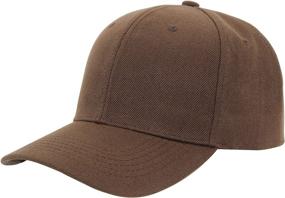 img 4 attached to Unisex AZTRONA Adjustable Baseball Cap - Stylish Plain Sports Hat with High-Quality Design