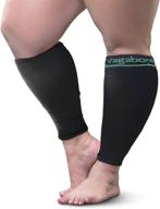 vagabond wide calf plus-size graduated compression socks sleeves for soothing & comfy dvt relief with large cuffs - ideal travel companion логотип