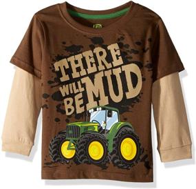 img 1 attached to 👕 John Deere Boys Little Black Apparel: Tops, Tees & Shirts for Trendy Kids