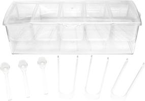 img 4 attached to 🗄️ Enhanced Organization: 7Penn Condiment Chamber Containers with Spoons