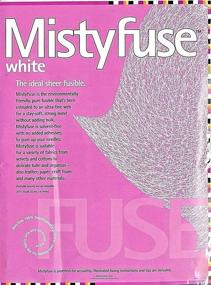 img 1 attached to 🌬️ MistyFuse White Sheer Fusible Webbing - 10 Yards Length