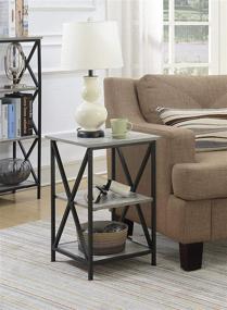 img 1 attached to Convenience Concepts 161849WGY Tucson Weathered Furniture in Living Room Furniture