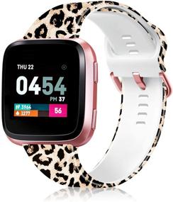 img 4 attached to 📿 ZEROFIRE Bands - Stylish Fadeless Printed Silicone Replacement Wristband for Fitbit Versa, Versa 2, and Versa Lite Edition for Women and Men