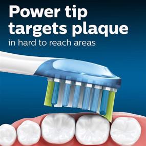 img 2 attached to 🦷 Philips Sonicare Genuine C3 Premium Plaque Control Toothbrush Heads, 4 Brush Heads - Improved White HX9044/65