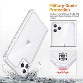 img 3 attached to 📱 ESR Air Armor Case for iPhone 11 Pro Max - Shock-Absorbing, Scratch-Resistant, Military Grade Protection - Hard PC + Flexible TPU Frame - iPhone 11 Pro Max (2019 Release) - Matte finish