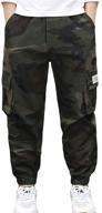 👖 camouflage boys' tlaenson joggers: optimized jogging trousers in pants logo