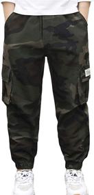 img 2 attached to 👖 Camouflage Boys' TLAENSON Joggers: Optimized Jogging Trousers in Pants