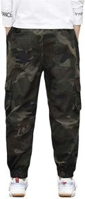 img 1 attached to 👖 Camouflage Boys' TLAENSON Joggers: Optimized Jogging Trousers in Pants