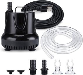 img 4 attached to 🐠 CWKJ 550GPH Submersible Water Pump with 6.5ft Tubing for Aquarium, Pond, Fish Tank, Hydroponics