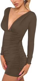 img 1 attached to Платья для коктейлей Bodycon от GOBLES - стильная и элегантная женская одежда