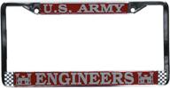 🚧 u.s. army engineers chrome metal license plate frame for military tag frames logo