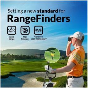 img 1 attached to 🏌️ PinSightz Golf Range Finder - Laser Accurate Distance, Slope, Speed, Height, & Ranging with Vibration Lock, Pin Finder, Fog & Interference Protection - Includes Case & Battery