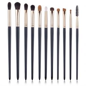 img 4 attached to Eyeshadow Makeup Blending Eyebrow Brushes