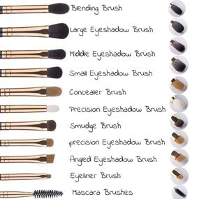 img 3 attached to Eyeshadow Makeup Blending Eyebrow Brushes