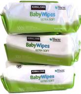 kirkland signature baby wipes: ultra-soft, unscented, 600 wipes (6 packs) - gentle cleaning for your little one logo