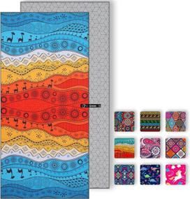 img 4 attached to 🏖️ DARCHEN Microfiber Beach Towel: Quick Dry, Sand Free Swim Towel for Kids and Adults - Oversized, Lightweight, and Compact (2 Sizes Printed)