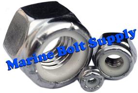 img 1 attached to 💎 High-Quality Type 316 Stainless Steel Lock Nut Assortment Kit for Marine Bolt Supply - Complete Solution (Model: 6-118142)