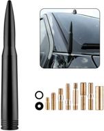 universal bullet antenna mast – wash-proof vehicle antenna replacement for ford f250 f350 f150 ranger explorer, dodge ram trucks 1500 2500 3500, suvs, and cars logo