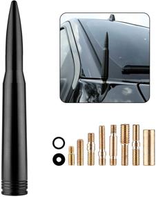 img 4 attached to Universal Bullet Antenna Mast – Wash-Proof Vehicle Antenna Replacement for Ford F250 F350 F150 Ranger Explorer, Dodge RAM Trucks 1500 2500 3500, SUVs, and Cars