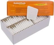 🐇 rabbit brand premium vaporizable tailor's chalk: 50 white chalks per box - enhanced for seo logo