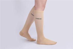img 2 attached to 🧦 High-Quality Graduated Compression Trouser Socks for Women - Set of 6 (8-15mmHg)