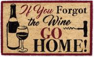 dii doormat, 18x30&quot;, wine design - never forget the wine! logo