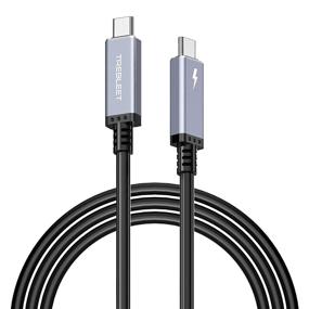 img 4 attached to ⚡️ Быстровоное кабель Thunderbolt 3 (USB C) длиной 6.6фт - 40 Гбит/с, передача питания до 100 Вт, разрешение 5K@60 Гц, мужской разъём к мужскому разъёму, для Thunderbolt 3 хаба, адаптера, eGpu - 20В/5А.