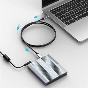 img 3 attached to ⚡️ Быстровоное кабель Thunderbolt 3 (USB C) длиной 6.6фт - 40 Гбит/с, передача питания до 100 Вт, разрешение 5K@60 Гц, мужской разъём к мужскому разъёму, для Thunderbolt 3 хаба, адаптера, eGpu - 20В/5А.