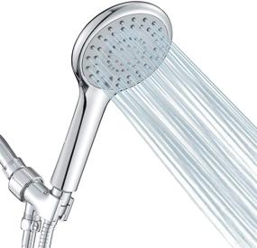img 4 attached to 🚿 FYRLLEU 5-Function High Pressure Handheld Shower Head with Hose – Ultimate Shower Experience with Versatile Handheld Options