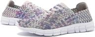 👟 jwj lightweight slip-on sneakers: handmade, stretchy & comfortable walking shoes for women logo