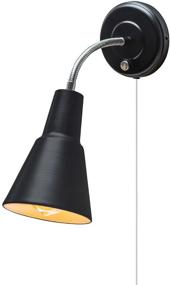 img 4 attached to Globe Electric 65312 Ramezay 💡 Gooseneck Sconce: Stylish Matte Black Lighting Solution