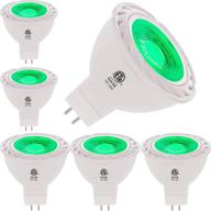 💡 energy-efficient green mr16 led light bulbs: 50w equivalent halogen replacement - 6w, 12v bi-pin gu5 base bulbs for eco-conscious lighting logo