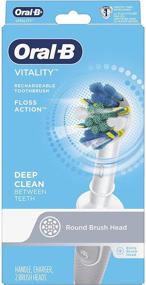 img 3 attached to Oral-B Vitality Floss Action Rechargeable Power Toothbrush in Blue and White