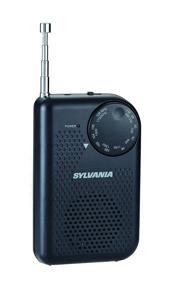 img 1 attached to Compact Black AM/FM Pocket Radio: Portable with In-Built Speaker
