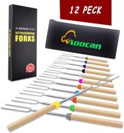 aoocan marshmallow roasting telescoping multicolored logo